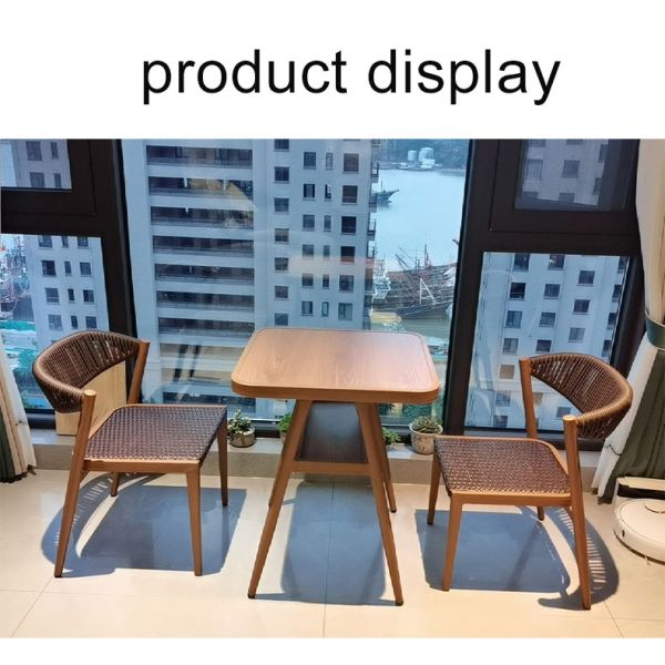 Indoor and Outdoor Furniture Storage Space Saving Rattan Garden Table and Chairs