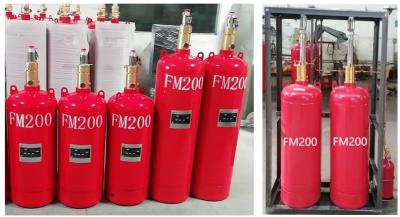 Sistema automático de supressão de gás FM200 de 70L Fábrica de tubulação de rede Garantia direta da qualidade Melhor preço
