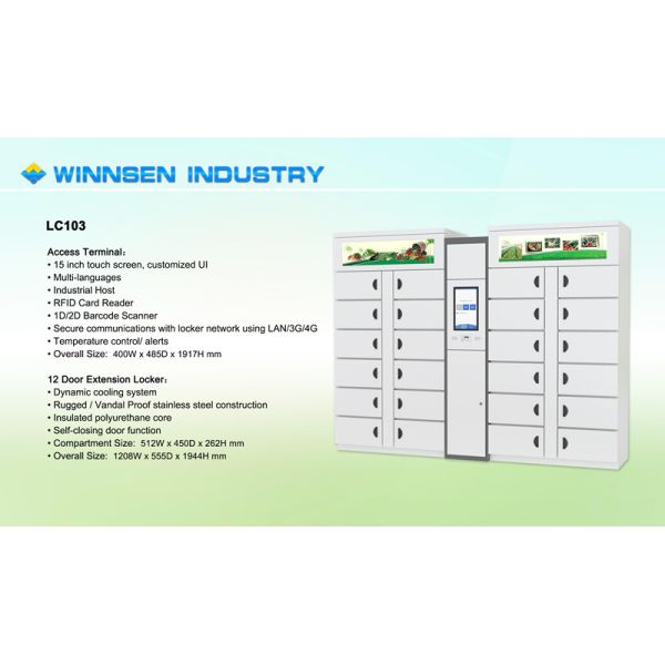 Шкафчики мороженого еды шкафчика 240V шкафа Winnsen умные Refrigerated замороженные