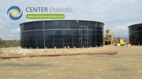 Réservoirs boulonnés en acier revêtu d'époxy pour l'eau de grande exploitation agricole : Offre une capacité d'eau agricole importante