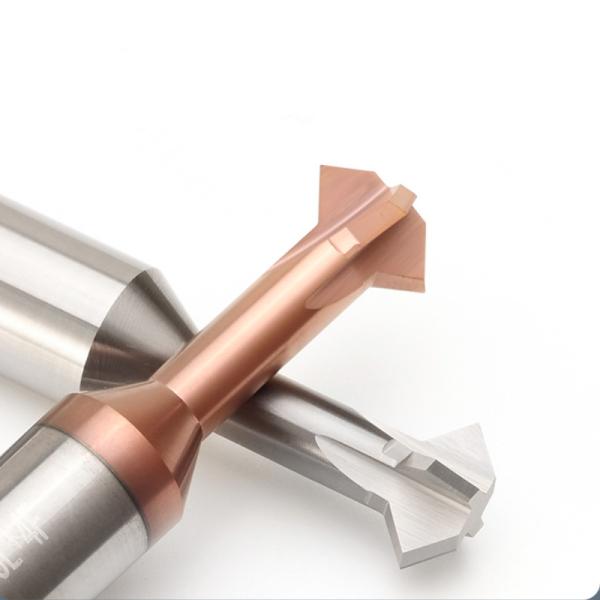90 Degree Carbide End Mill , Double Angular Deburring Chamfering Milling Cutter