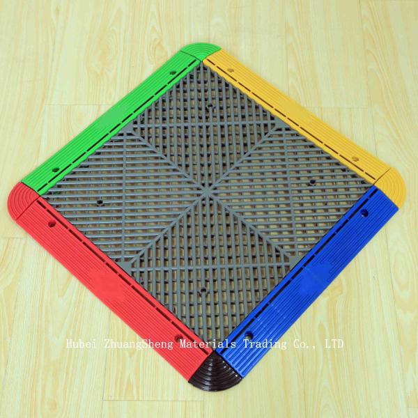 1.8mm China Multi-Purpose PP Modular Suspended Splicing Plastic Flooring Anti-Skid Plastic Sports Flooring factory