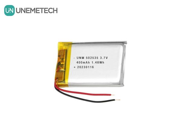 Li Polymer Battery Pack 502535 400mAh 3.7V battery for Electronic Appliances