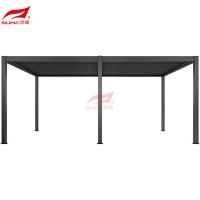 Protection protégeant du vent de Sun de belvédère en aluminium extérieur à abats-sons de pergola de manuel de SUNC 6x3m
