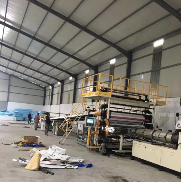 400 kg/h Máquina de fabricação de folhas de PVC 80/156 Linha de produção de folhas de PVC