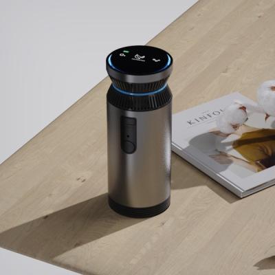 5V DC Fan Alloy Design Negative Ionic Car Air Purifier 5200mAh Battery