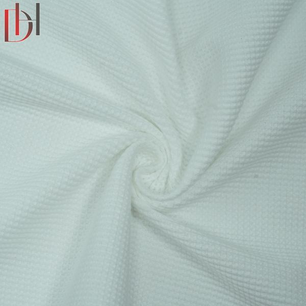 65% Polyester 35% Cotton Poplin Waffle Fabric 250gsm Breathable Wicking Fabric