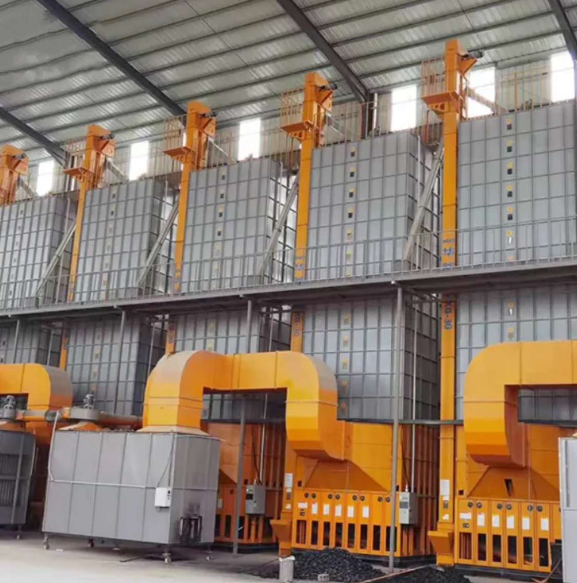 V Shaped Channel Type 35 Tons Rice Drying Equipment All Stainless Steel Material