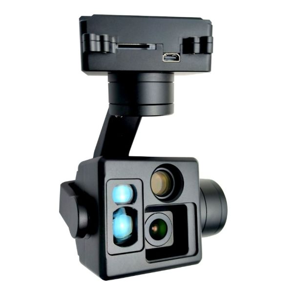 Две фиксированные фокусные расстояния EO +1100m LRF Small Gimbal Camera