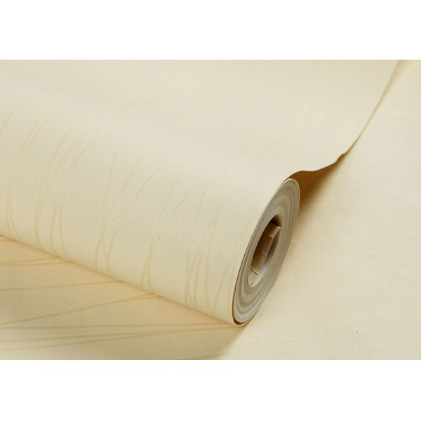 Creamy White Stripes Contemporary Wallpaper for Home , Non Permanent Wallpaper