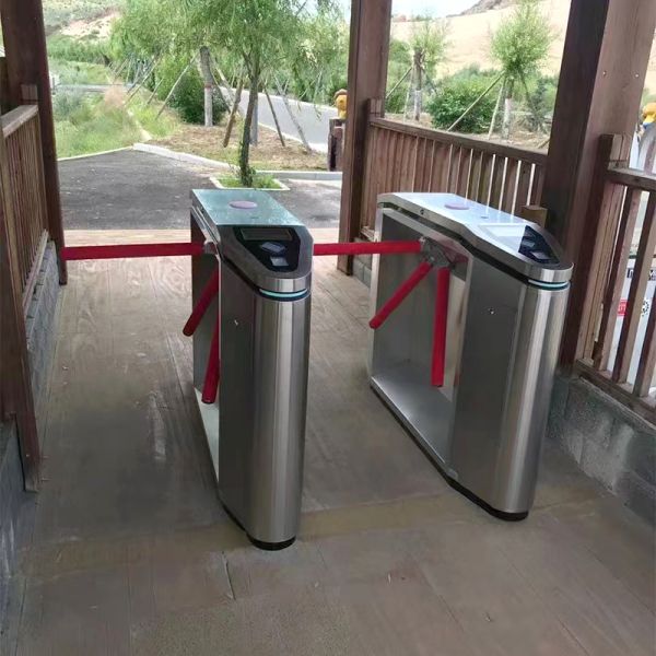 Networked Tripod Turnstile Access Control System TCP IP Gate Scenic Site Visitor Flow
