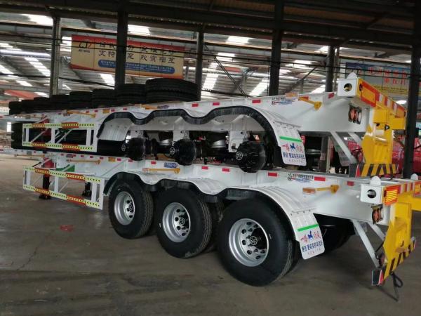 Heavy-Duty Container Chassis Semi-Trailer Truck Optimal Strength for Global Shipping