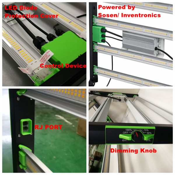 760nm 1000W 2.7μmol/s/W LED Greenhouse Lights SMD2835 Full Spectrum Grow Light