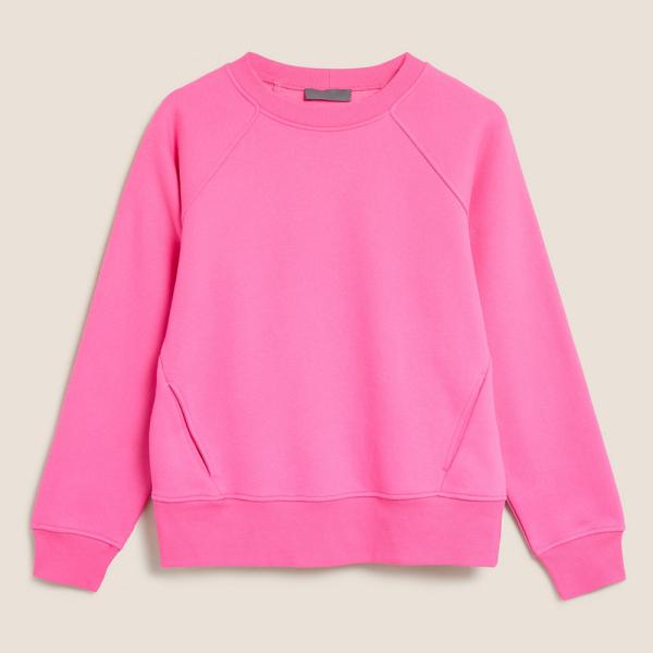 Letter Printed Top Loose Pullover Sweater Round Neck Graphic Women