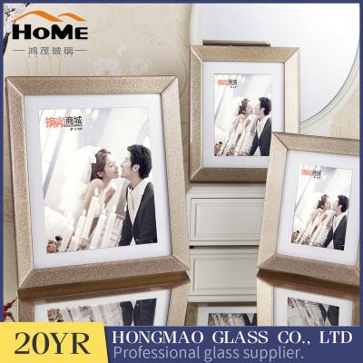 Gold border beveled glass picture frames 6 x 8 Fashionable design
