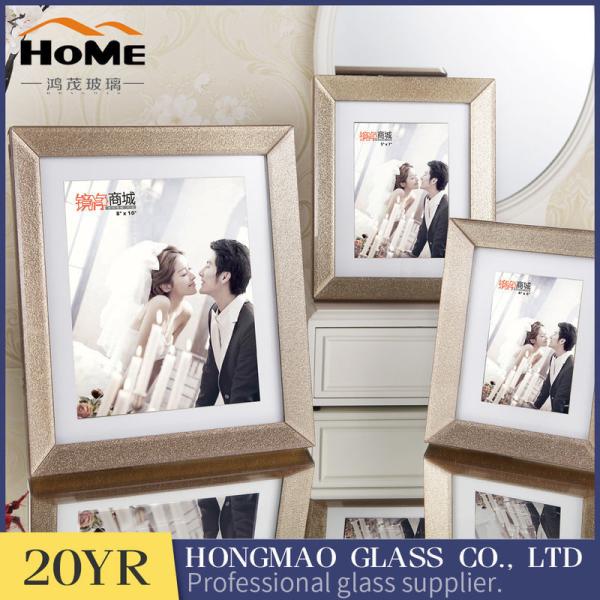 Gold border beveled glass picture frames 6 x 8 Fashionable design