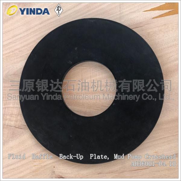 Fluid Baffle Back Up Plate Mud Pump Crosshead AH36001-04.10 Vulcanized Rubber