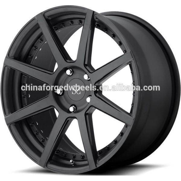 Сплав лоска подгонянный чернотой снабжает ободком 5x112 21inch для 2 частей Мерседес-Benz G550 20inch выковал колеса