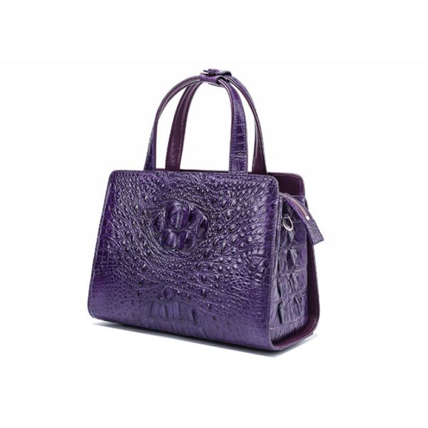 New zipper large capacity women's crocodile leather handbag for lady
