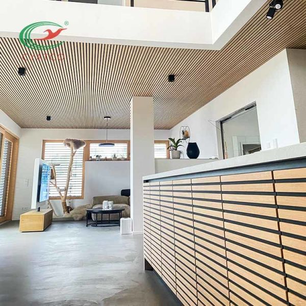 FSC Wood Slat Sound Acoustic Panel Durable High Density Polyester