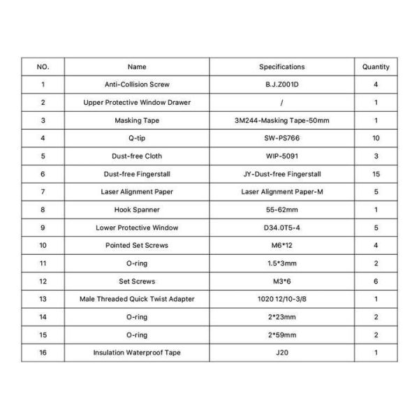 accuracy Spare Parts Type BLT642H/BLT662H/BLT682H Cutting Head for Laser Cutting Parts