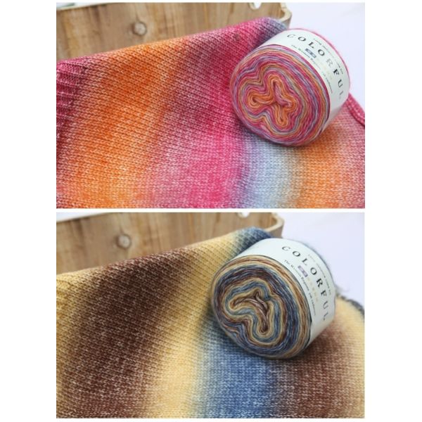 10% Wool 35% Cotton 55% Acrylic Yarn 1/2.3NM For Sweater Scarf Hat Hand Knitting