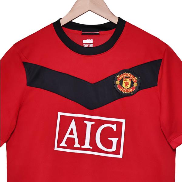 Polyester Home Retro Football Jerseys Replica for Manchester United 2009-2010 Season