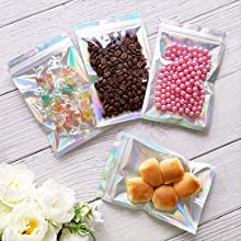 Smell Proof Baggies, Holographic Bags, Metallic Bag, Storage Pouch, Flower Packaging, Dried Leaves