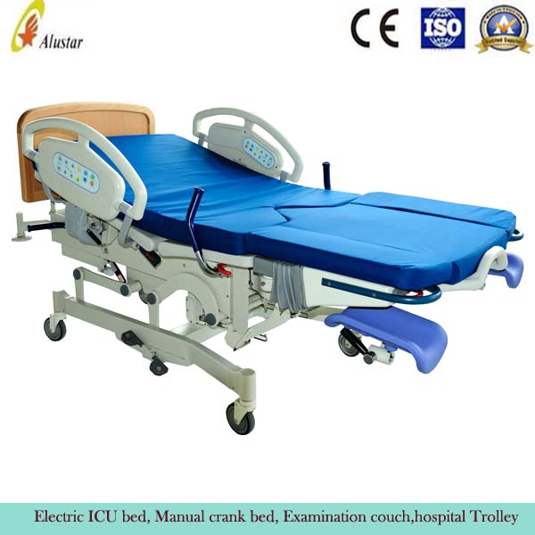 Gynecology Electrical Obstetric Delivery Bed , Hospital Universal Obstetric Table ALS-OB105