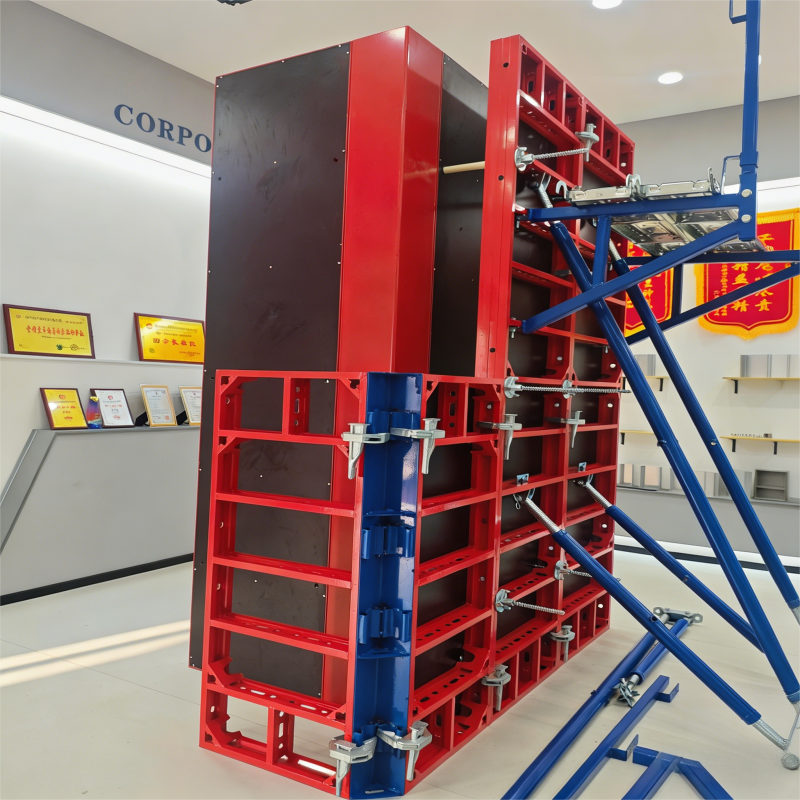 2400mm Height Aluminum Frame Formwork Powder Coating Concrete Column Shuttering