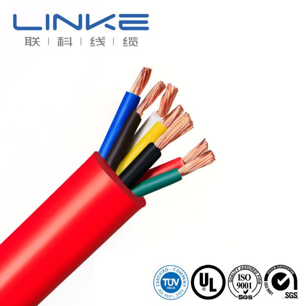 Fire Resistant XLPE Round Wire Cable with Customized Request Material Shape