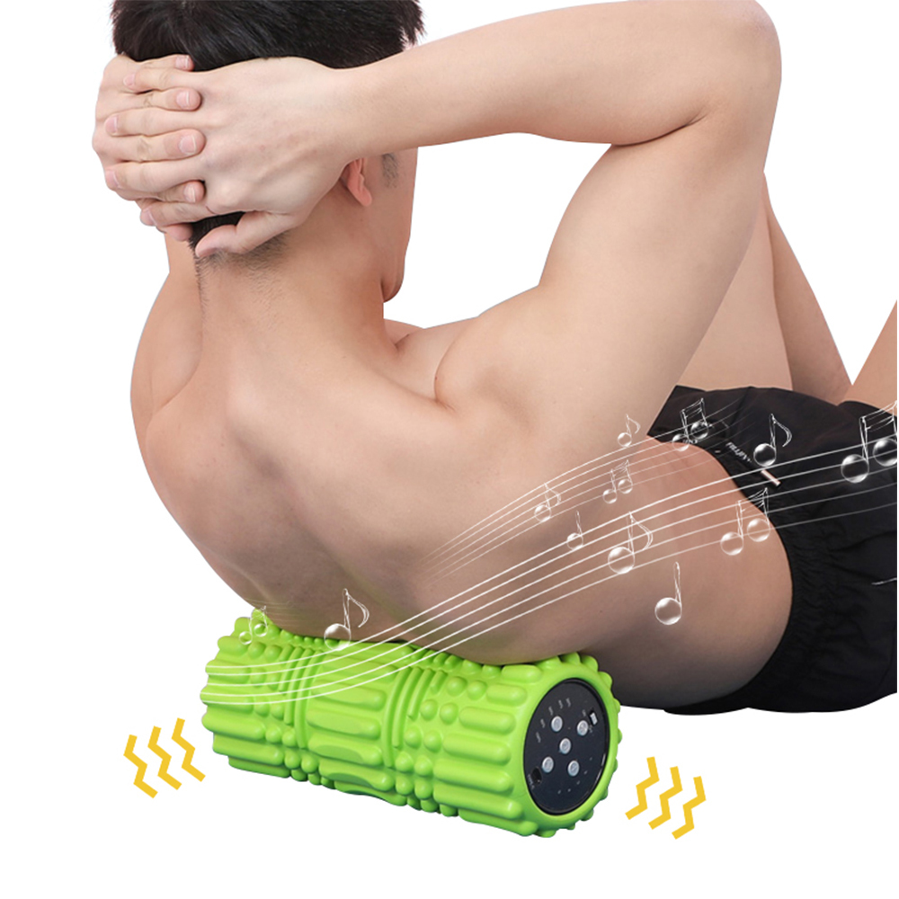 EVA Electric Yoga Roller with Built-in Speaker and Customizable Color for Fitness Massage