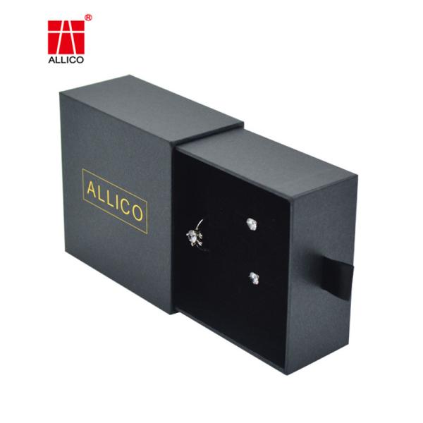 Cardboard Sliding Drawer Gift Boxes for Rings Pendants Earrings Necklaces