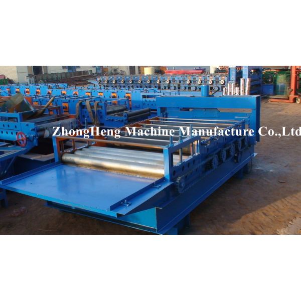 Metal Sheet Straightening Machinery / Metal Sheets Plate Leveling Machine With Cutting Device
