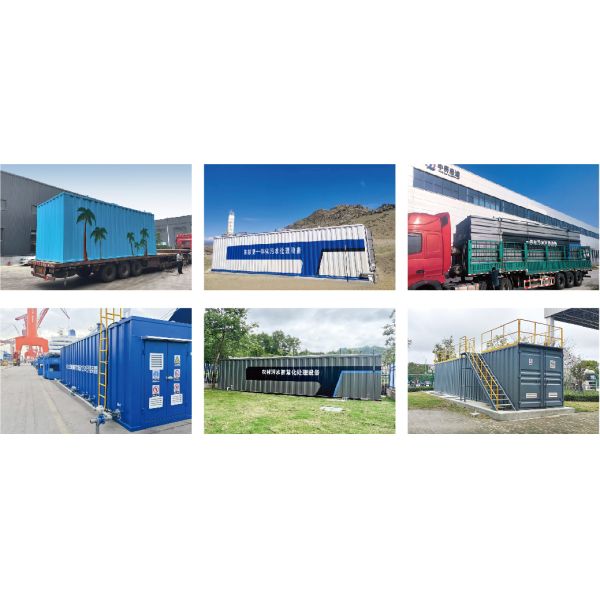 Mobile Containerized Sewage Treatment System with Fast Installation and Easy Transport