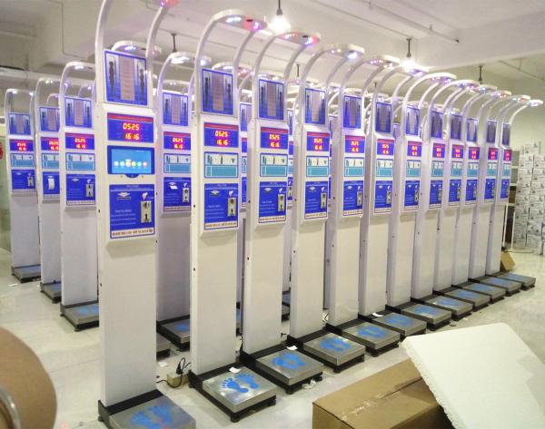Body Weight Measurement Machine , Digital Scale With Height Measurement
