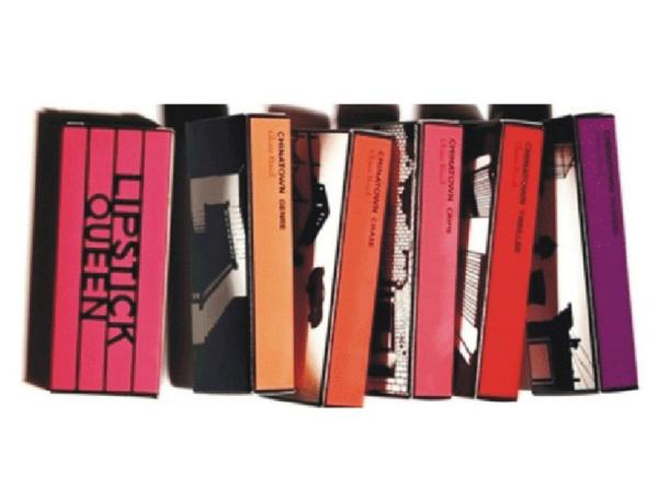custom lipstick paper box Luxury eyeline packaging box  flat folding color paper eyeshadow gift box