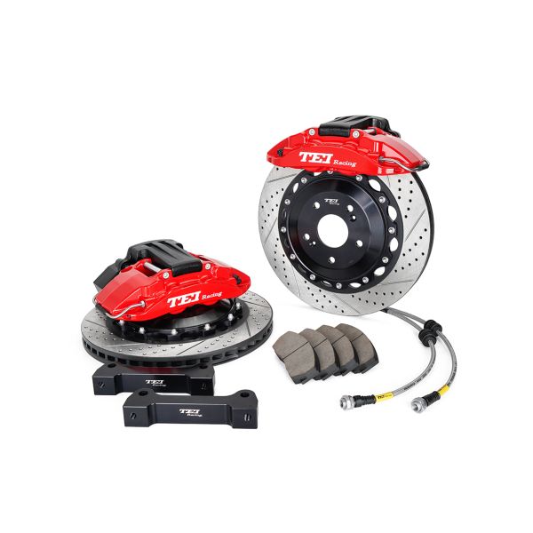 P4-EXPLORE TEI Racing Большой тормозный комплект Интегрированный электронный парковочный тормоз для заднего колеса 4 поршневый калибр