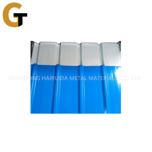 RAL Corrugated Iron Roofing Sheet With 18 - 25mm Wave Height 235-275Mpa Yield Strength