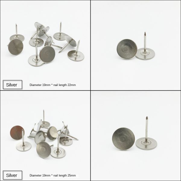 Sofa Industry Nail Furniture Decorative Nails Silver Flat Head Upholstery Pins Decorative Pushpin Furniture Sofa Pins