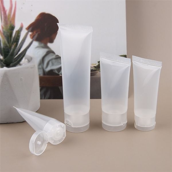 Transparent Plastic PE Tube for Custom Eco Friendly Hand Cream Cosmetic Packaging