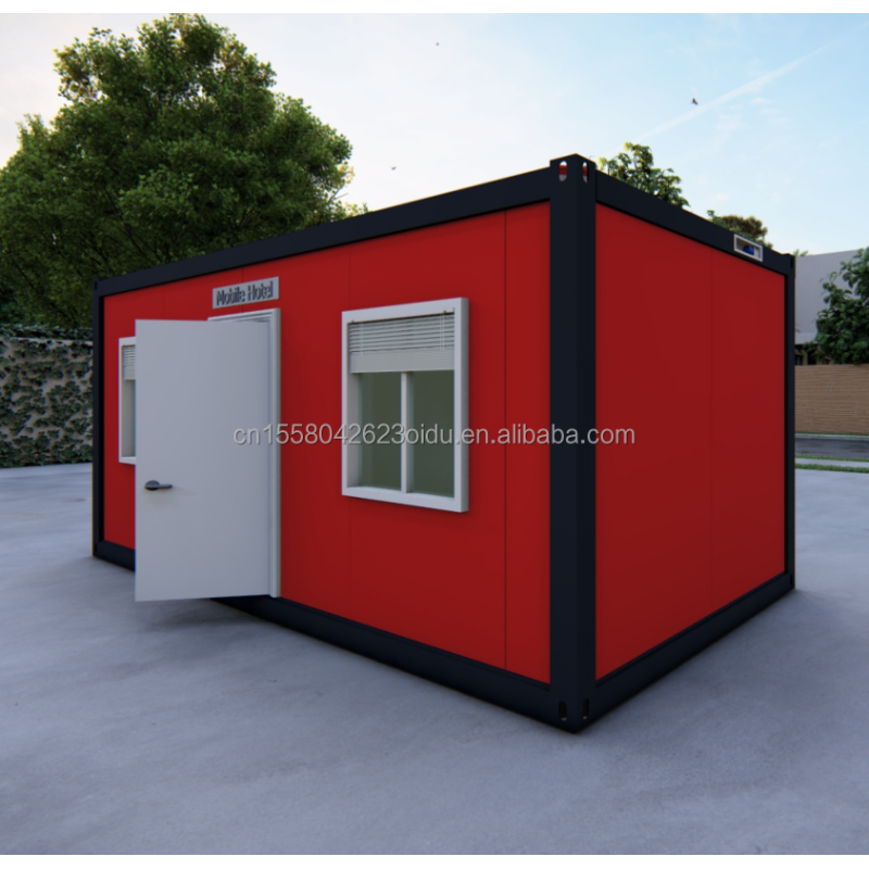 Affordable 20ft/40ft Wall 50/75/100mm Wave Sandwich Panel Prefabricated Container Room for Modern Family Residence