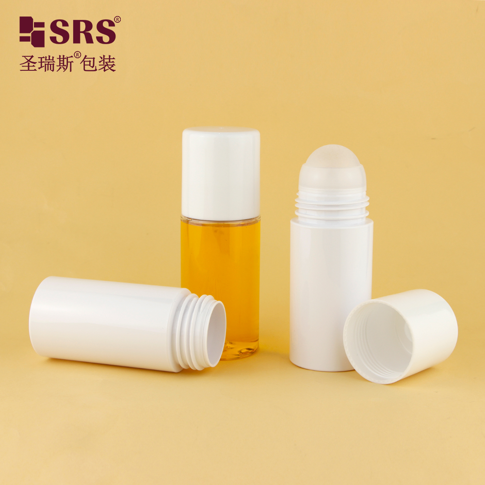 130ml PET Roll On Bottle Large Capacity Empty Roller Bottles for Body Care Gel Deodorant Liquid
