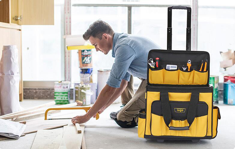 Large Capacity Trolley Tool Bag or Mobile Tool Bags with Wheels