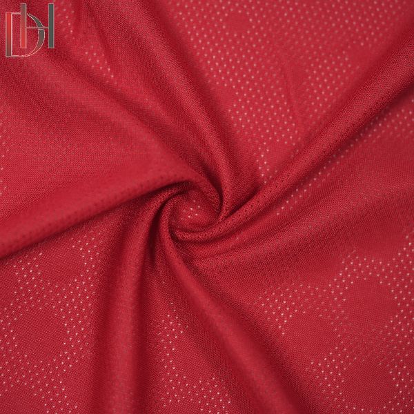 Garment Breathable Knitted Fabric 100% Polyester Textile Jacquard Clothing Fabric