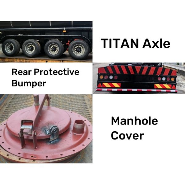 TITAN 38CBM Liquid Asphalt Tanker Trailers for Sale | Asphalt Tank Trailer