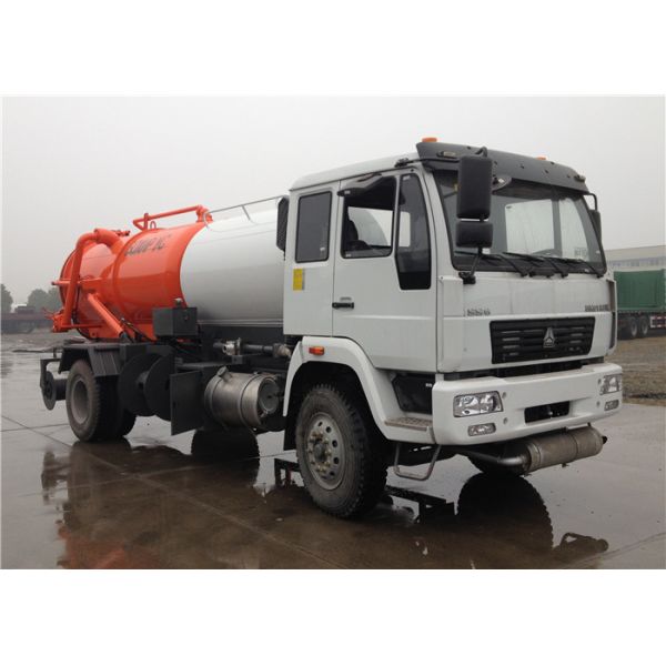 HOWO 6 Wheels 4000L Water Sewage Tank Truck + 4000L Fecal Suction Truck 8000L