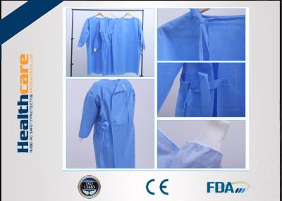 Vestido estéril reforçado de SMS do risco elevado descartável dos vestidos cirúrgicos 120x140 com punho feito malha
