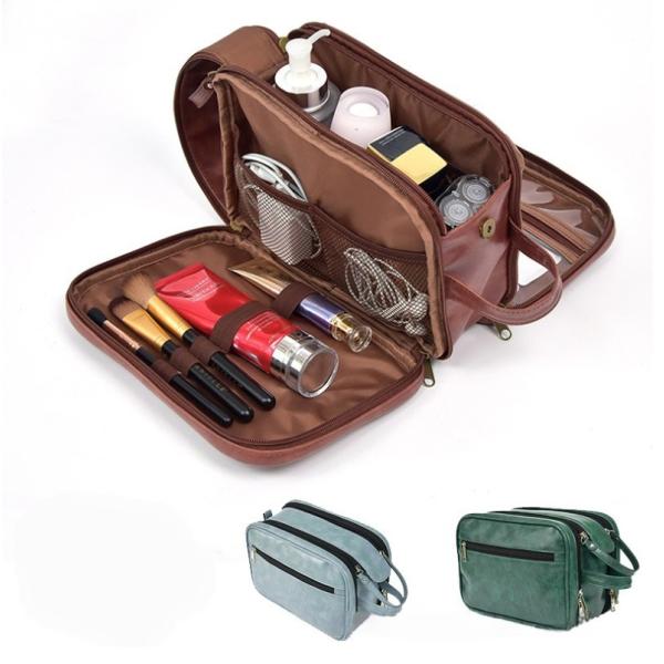 New Cowhide Pattern Toiletry Bag For Business Trip, Travel, Cosmetics And Bath Supplies Waterproof Storage Bag