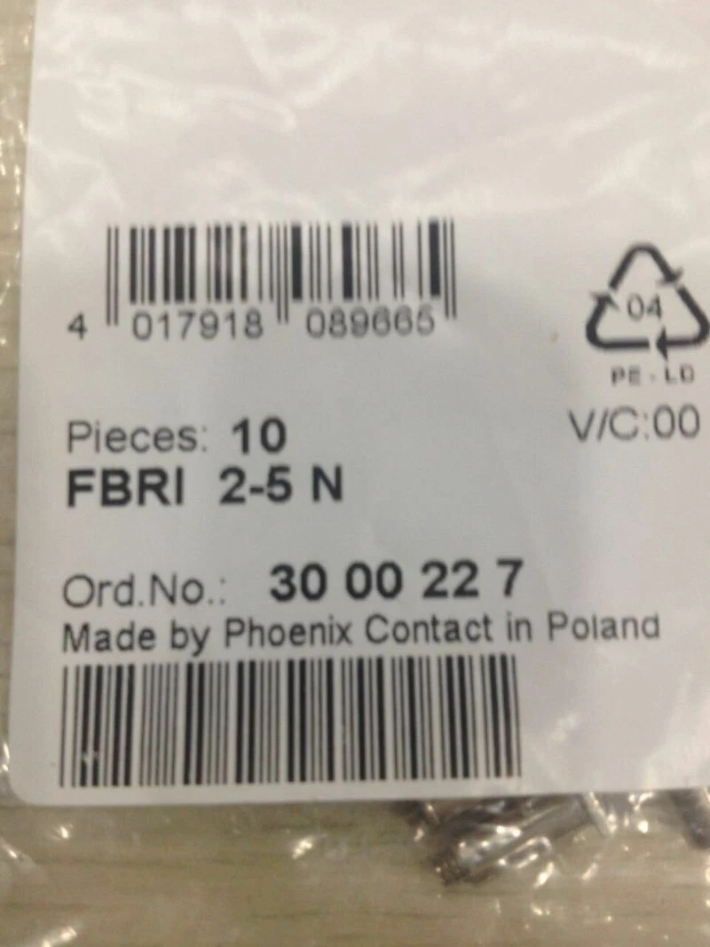 Phoenix Contact Silver colored 3000227 FBRI 2-5 N - Fixed bridge for Din Rail Terminal